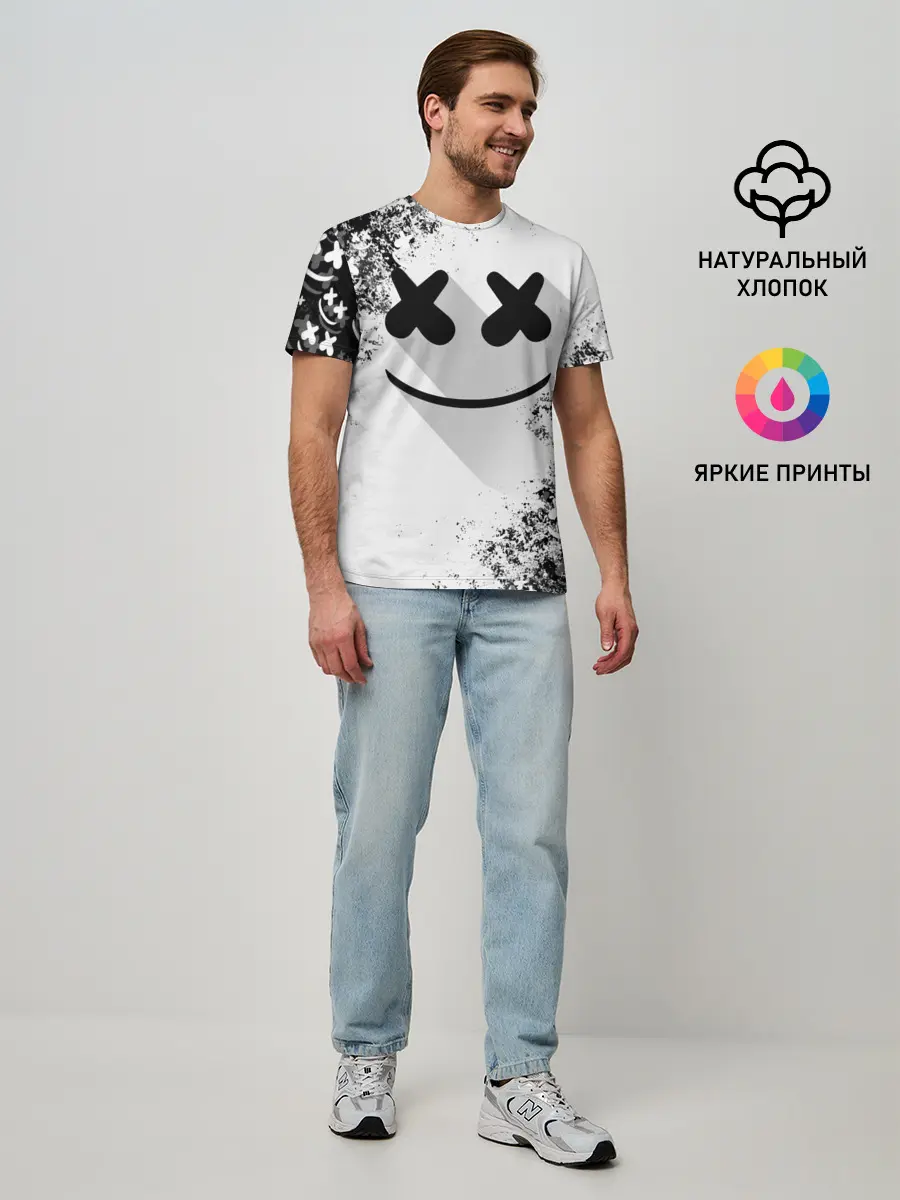 Мужская базовая футболка / Marshmello