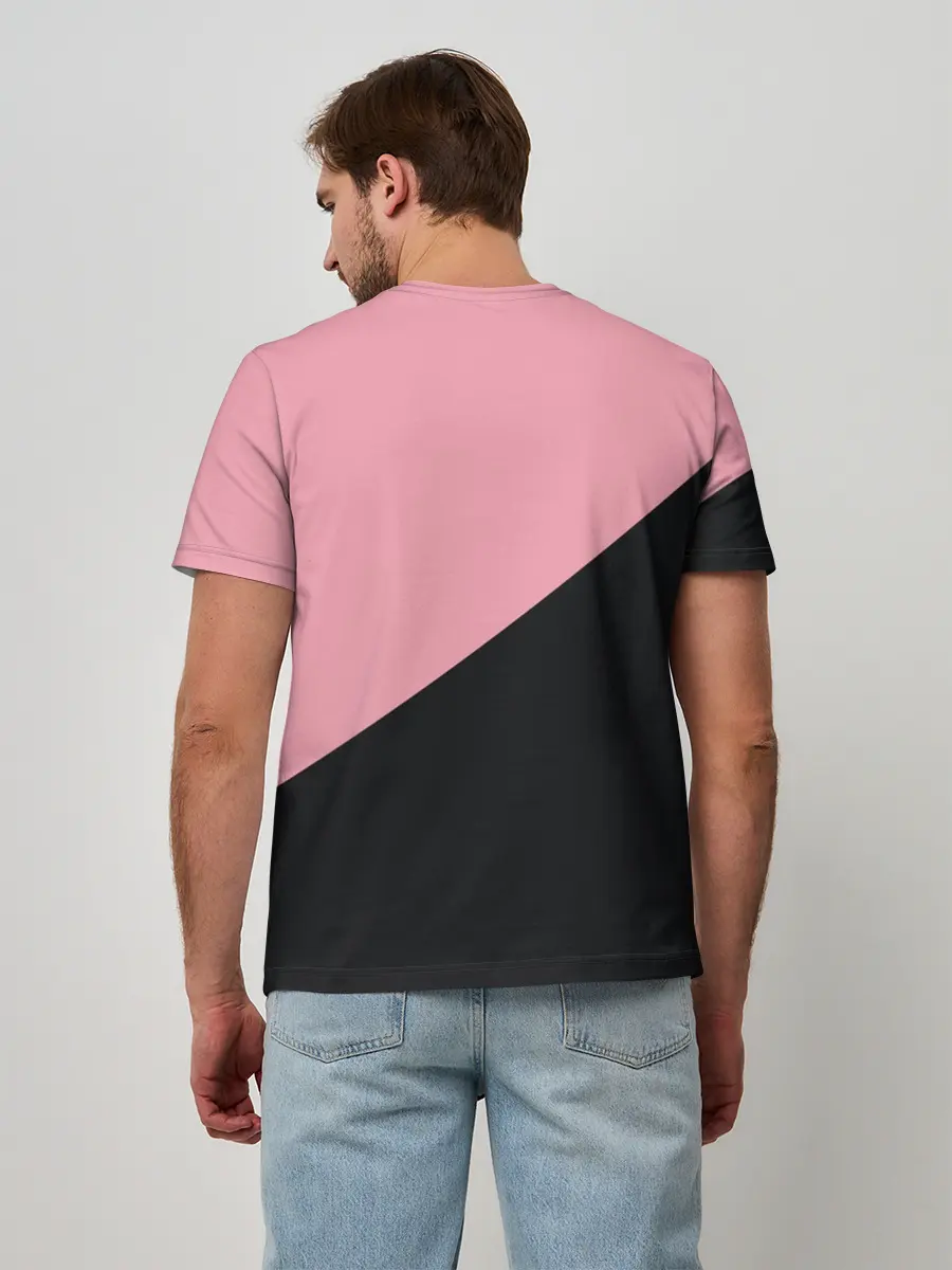 Мужская базовая футболка / Black Pink