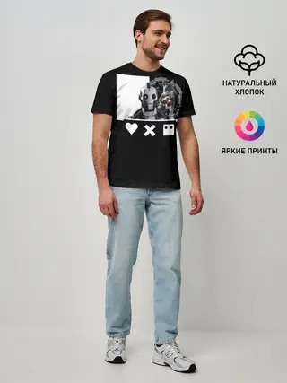 Мужская базовая футболка / Андроид XBOT 4000