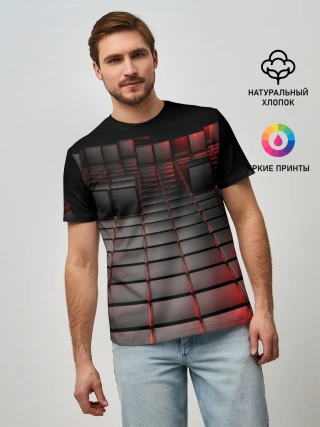 Мужская базовая футболка / КАРБОНОВЫЕ ПЛИТЫ