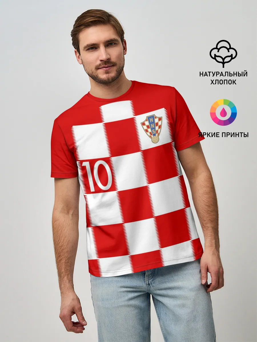 Мужская базовая футболка / Модрич Хорватия