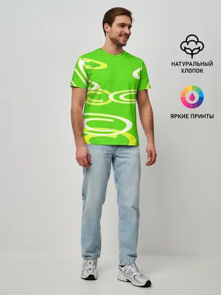 Мужская базовая футболка / текстура