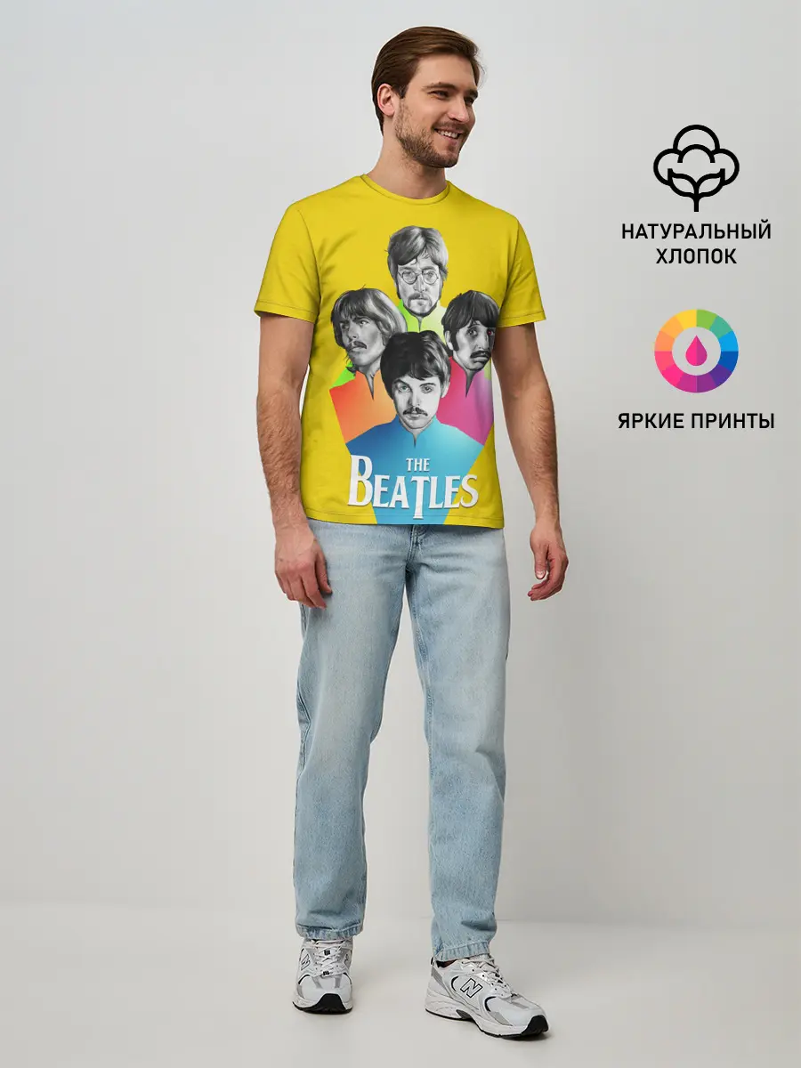 Мужская базовая футболка / Банда Битлов