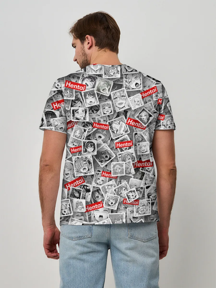 Мужская базовая футболка / Hentai senpai