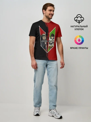 Мужская базовая футболка / Аста | Юно Чёрный клевер