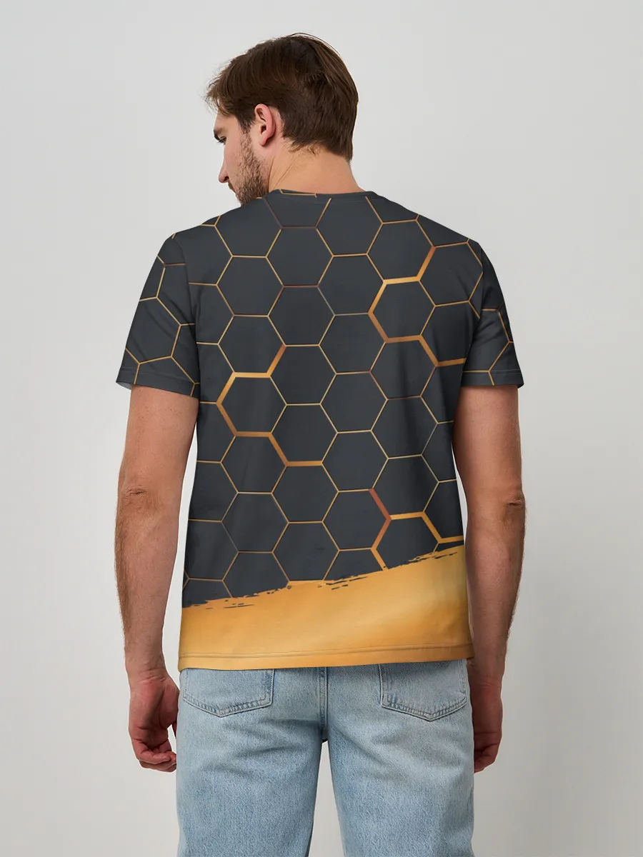 Мужская базовая футболка / So damn FINE | Neon Steel