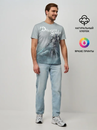 Мужская базовая футболка / Demons souls