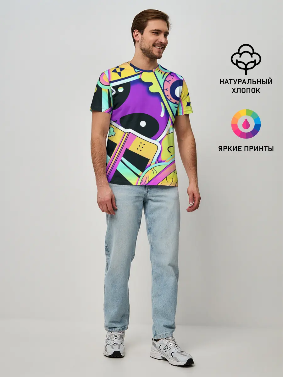 Мужская базовая футболка / Alien