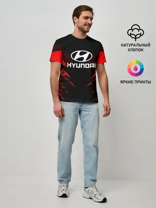 Мужская базовая футболка / HYUNDAI SPORT COLLECTION