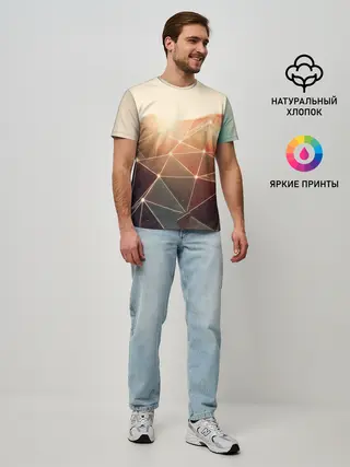 Мужская базовая футболка / ABSTRACT DIGITAL