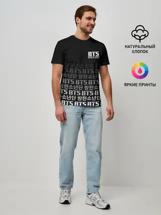 Мужская базовая футболка / BTS
