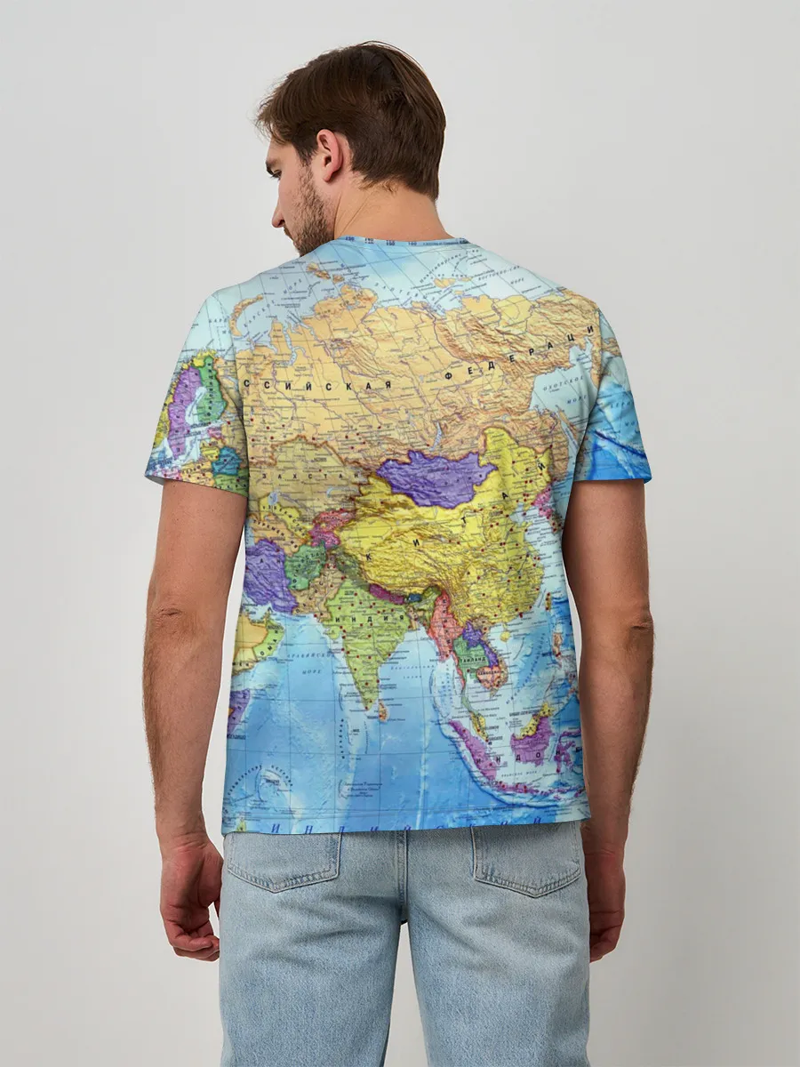 Мужская базовая футболка / Карта 10