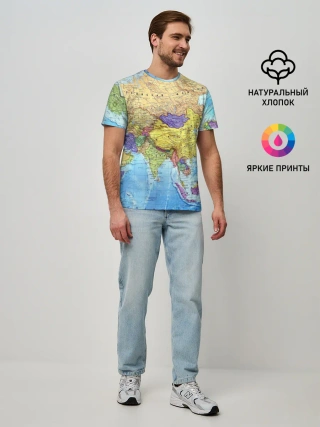Мужская базовая футболка / Карта 10
