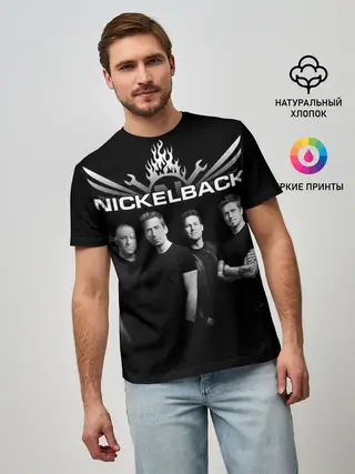 Мужская базовая футболка / Nickelback