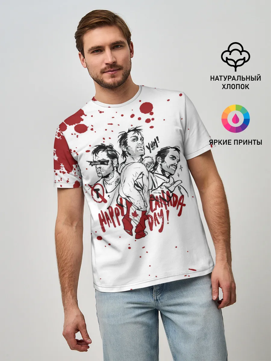 Мужская базовая футболка / HAPPY CANADA DAY