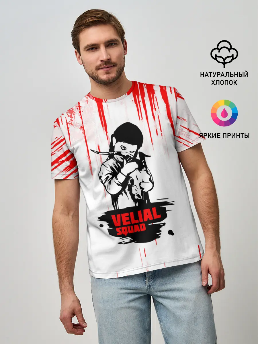 Мужская базовая футболка / velial squad девочка дьявол