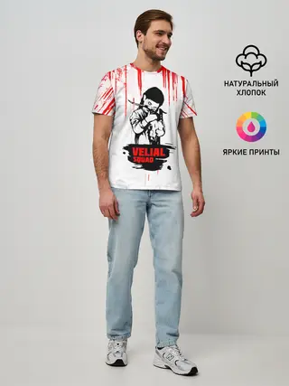 Мужская базовая футболка / velial squad девочка дьявол