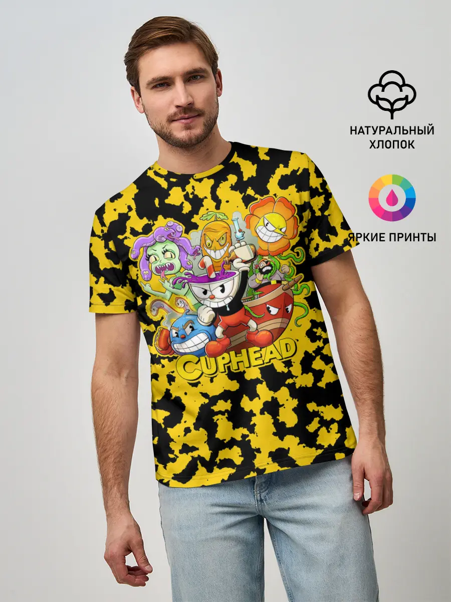 Мужская базовая футболка / Cuphead