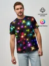 Мужская базовая футболка / ПРАЗДНИЧНЫЕ ОГОНЬКИ