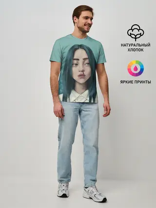 Мужская базовая футболка / Билли Айлиш