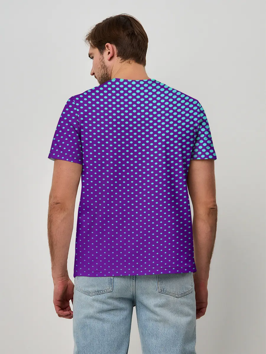 Мужская базовая футболка / Кот очки наушники модный