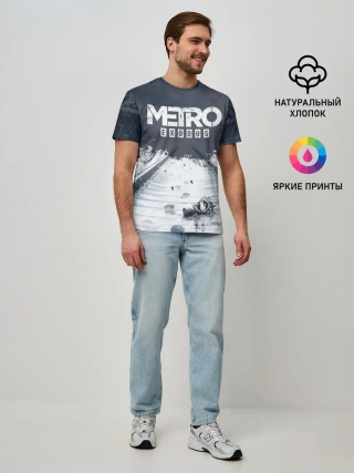 Мужская базовая футболка / METRO: EXODUS