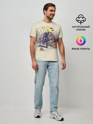 Мужская базовая футболка / Персонажи Хэллоуина