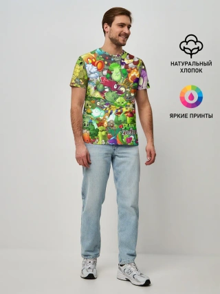 Мужская базовая футболка / Plants vs Zombies