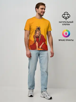 Мужская базовая футболка / Billie Eilish