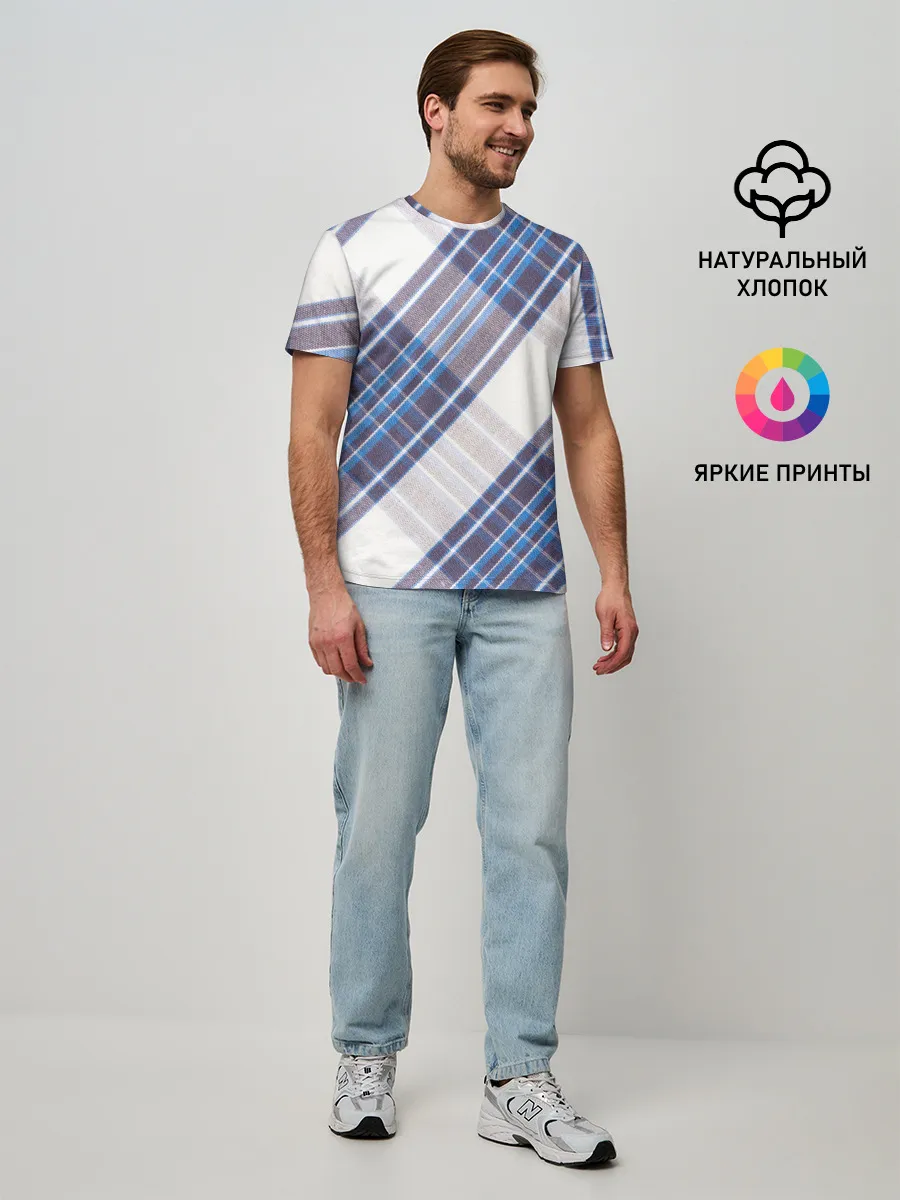 Мужская базовая футболка / Шотландка | Scottish | Tartan