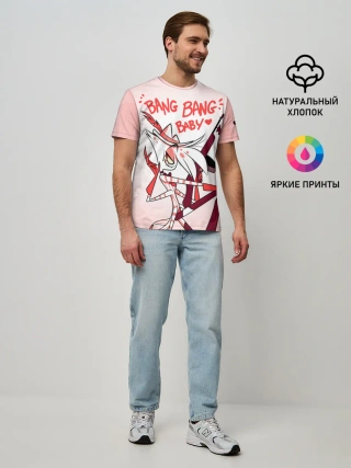 Мужская базовая футболка / ОТЕЛЬ ХАЗБИН ЭНДЖЕЛ ДАСТ