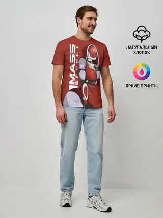 Мужская базовая футболка / mass effect