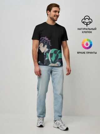 Мужская базовая футболка / Tanjirou Kamado