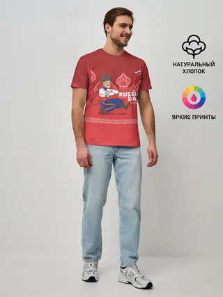 Мужская базовая футболка / День России