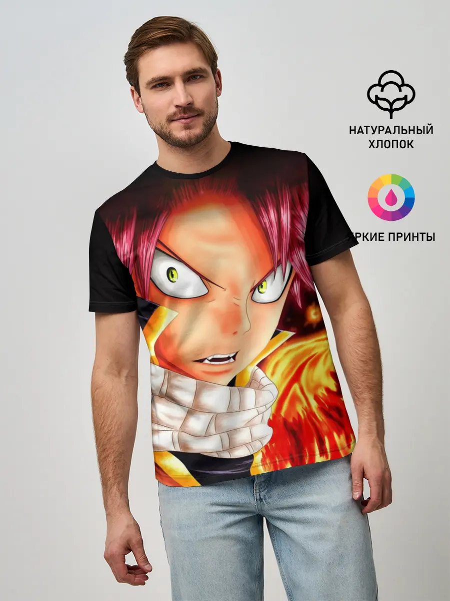 Мужская базовая футболка / Нацу Хвост Феи