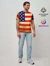 Мужская базовая футболка / USA