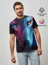 Мужская базовая футболка / NEON WOLF | НЕОНОВЫЙ ВОЛК
