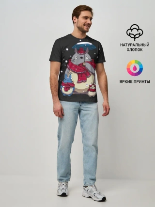 Мужская базовая футболка / My Neighbor Totoro зонт от снега