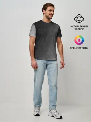 Мужская базовая футболка / Dark abstraction