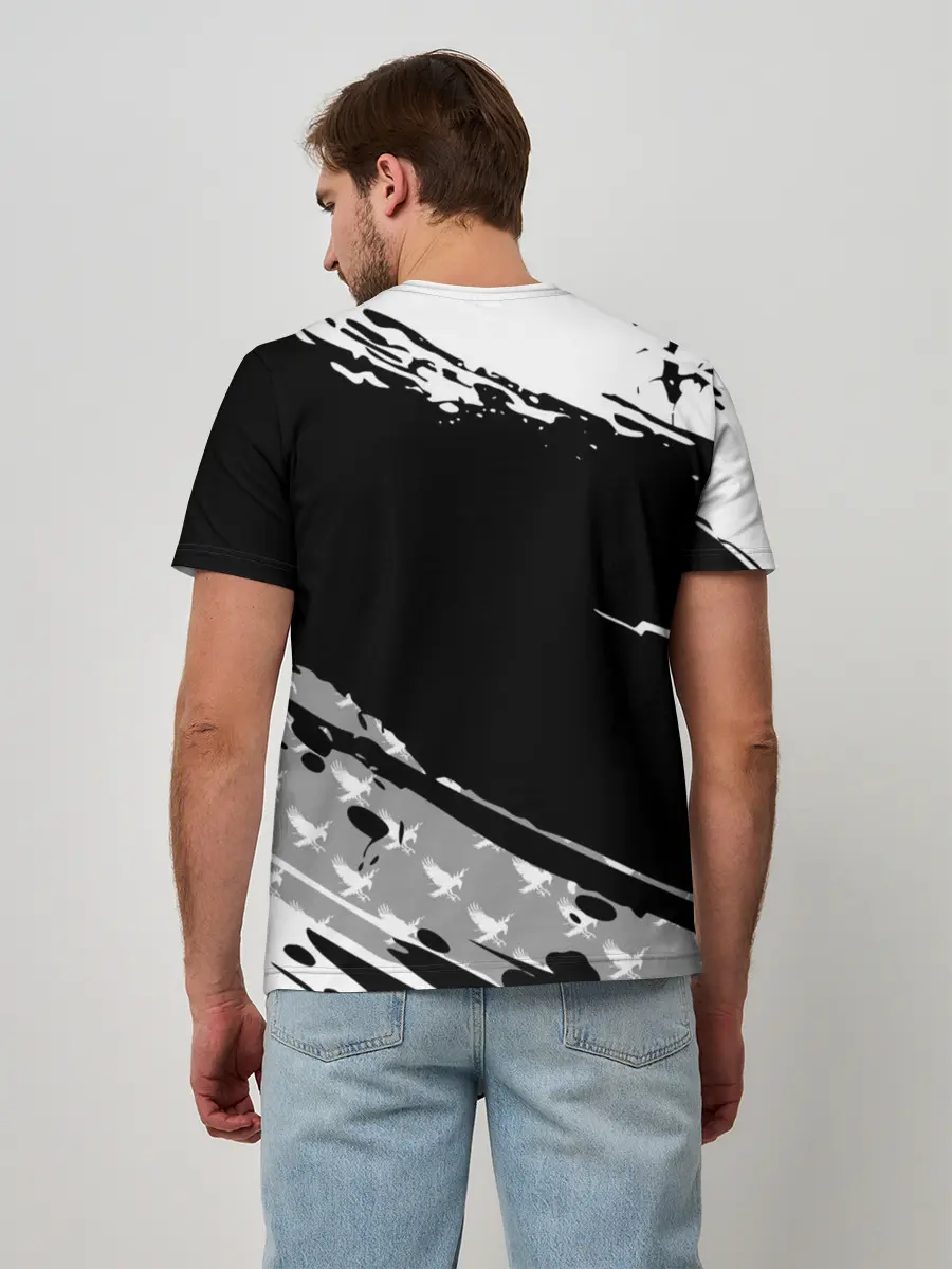 Мужская базовая футболка / Haikyuu!! Ворон иероглиф