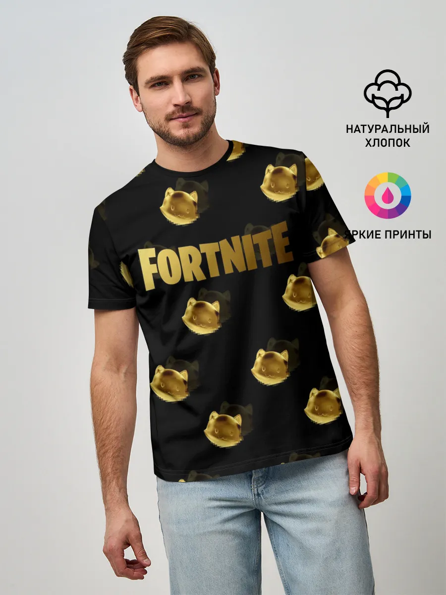 Мужская базовая футболка / Fortnite gold