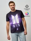 Мужская базовая футболка / BTS SPACЕ 3D / БТС КОСМОС