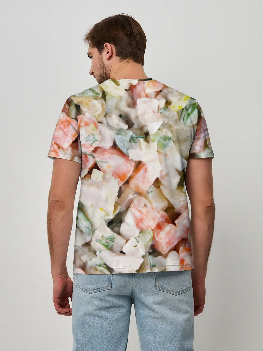 Мужская базовая футболка / Оливье