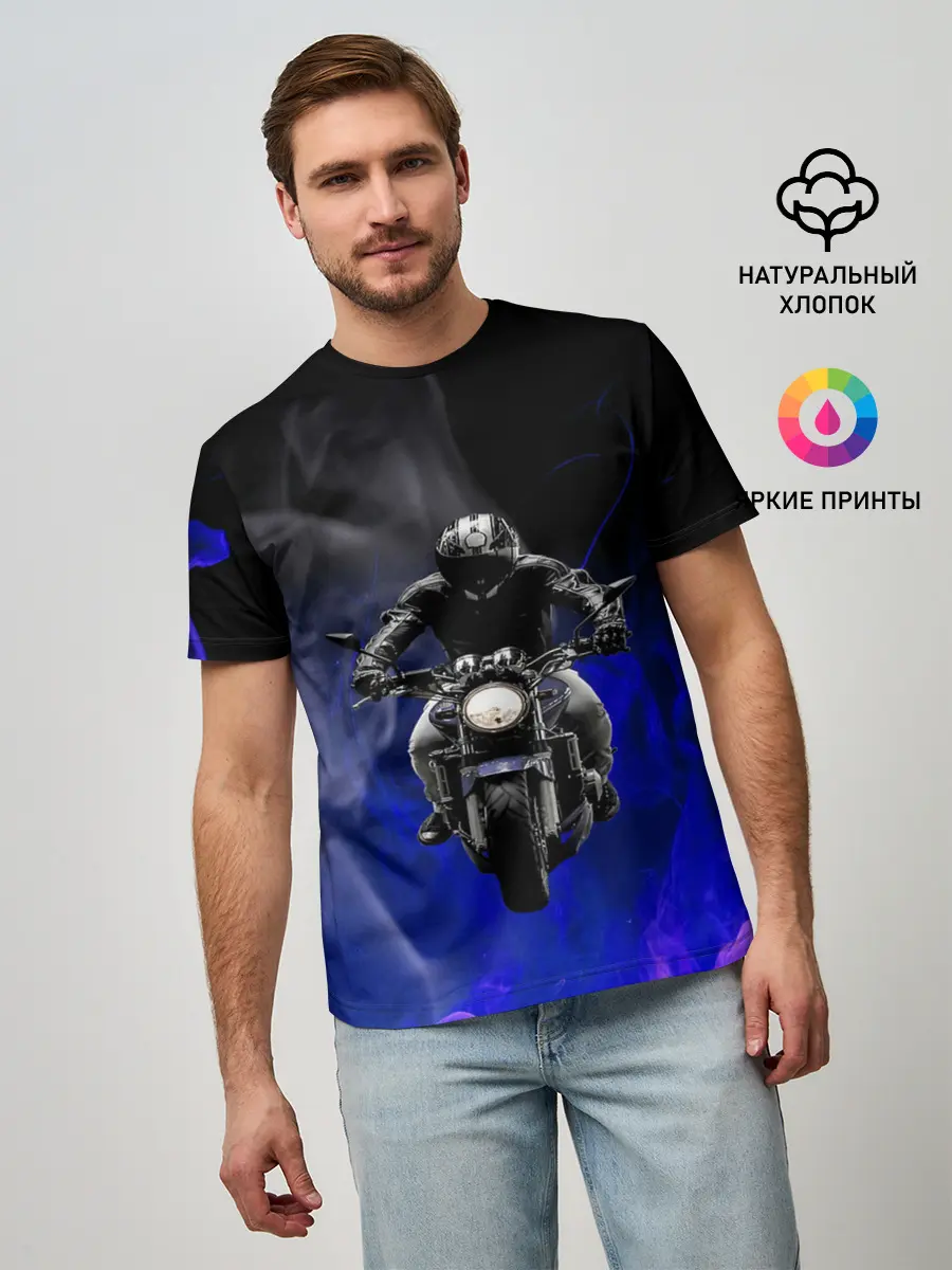 Мужская базовая футболка / МОТОЦИКЛЫ