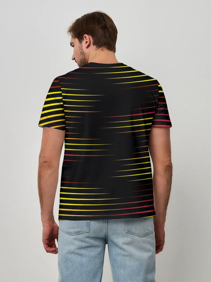 Мужская базовая футболка / HORIZONTAL GEOMETRY