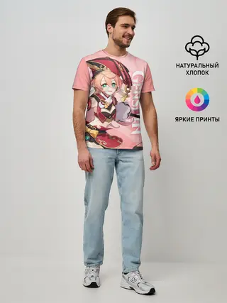 Мужская базовая футболка / Genshin Impact, Янь Фэй
