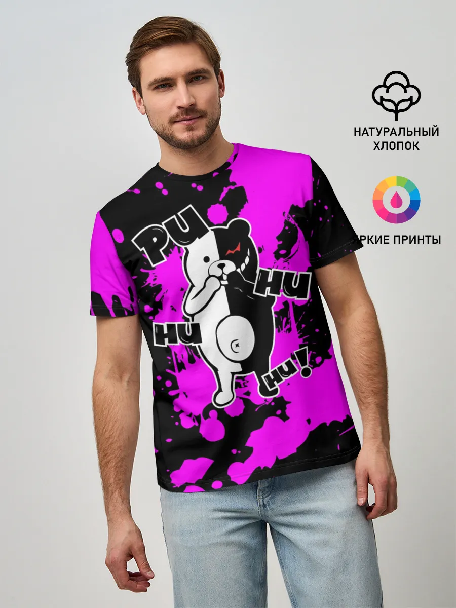 Мужская базовая футболка / MONOKUMA Puhuhuhu