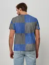 Мужская базовая футболка / Denim Patchwork