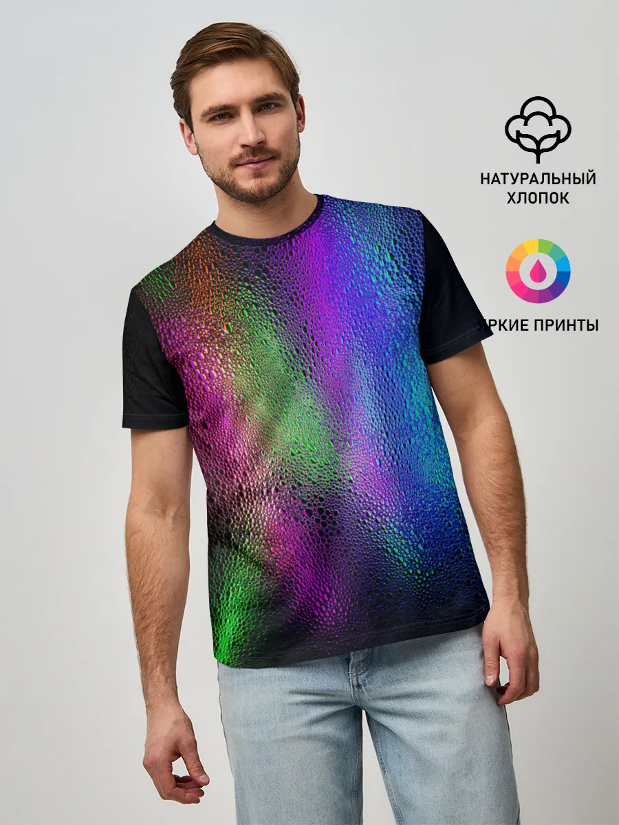 Мужская базовая футболка / Neon Lights