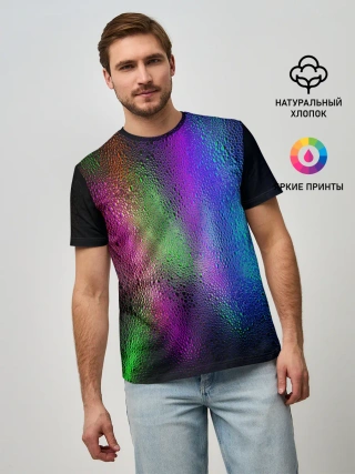 Мужская базовая футболка / Neon Lights